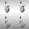 Service Caster 5 Inch 316SS Gray Poly Swivel 1-1/4 Inch Expanding Stem Caster Lock Brake, 2PK SCC-SS316TTLEX20S514-PPUB-2-S-2-114 - alternate 3